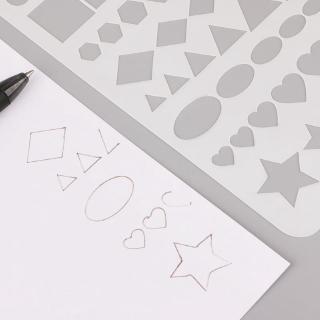 SENG* STOCK 20Pcs Bullet Journal Stencil Set Plastic Planner DIY Drawing Template Diary Decor