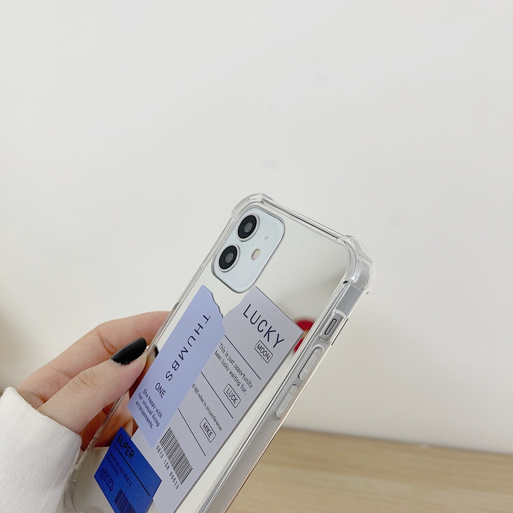 Ốp lưng iphone Ốp Điện Thoại TPU Mặt Gương Họa Tiết Thời Trang Cho iPhone 11 Pro Max 12 Pro Max 7 Pl Dinuo case