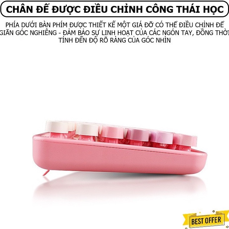 Combo bàn phím và chuột không dây MoFii Sweet - MOFii N720 Dùg cho Máy tính bàn, Laptop, Tivi, Điện thoại