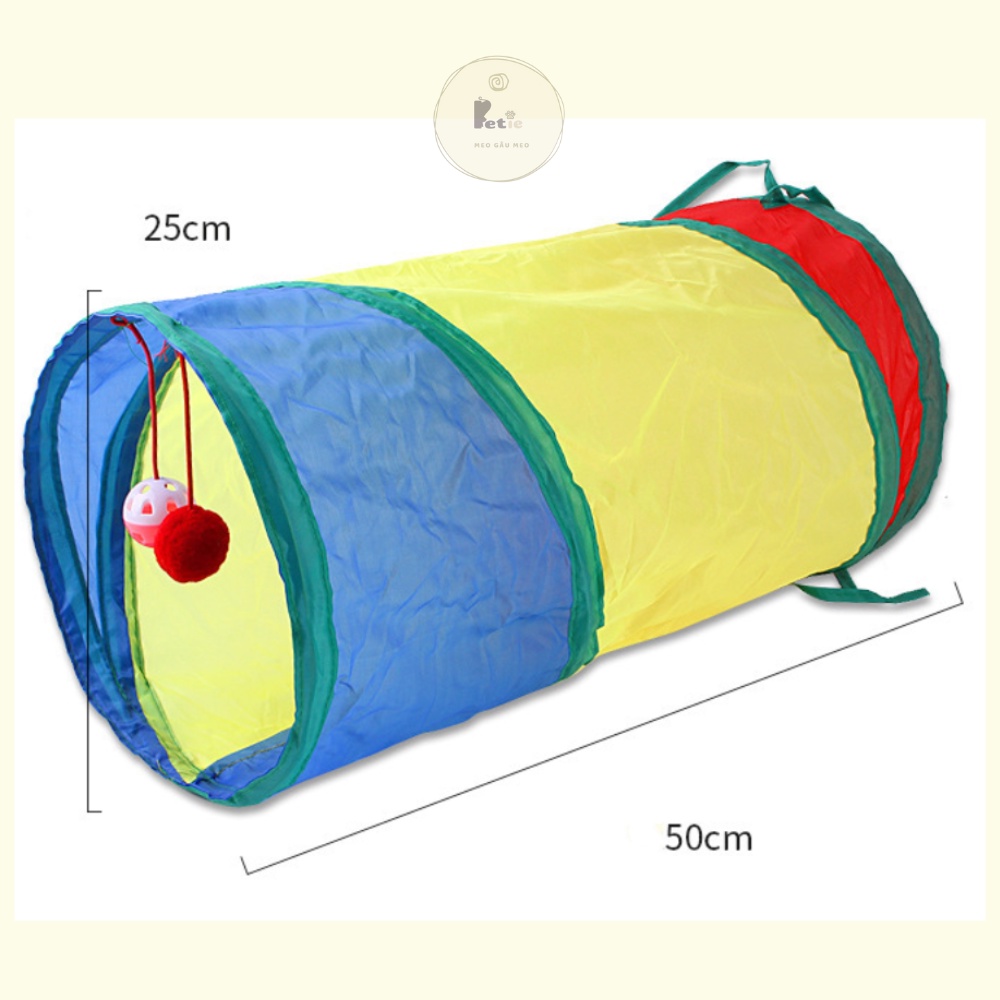 Đồ chơi cho mèo đồ chơi đường hầm mèo siêu thích có thể xếp gọn