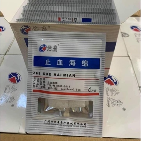 Xốp cầm máu nha khoa,bông cầm máu y tế