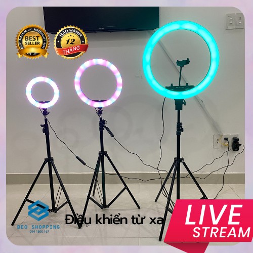 ĐÈN ringlive 46 chế độ màu TIKTOK - LIVESTREAM  7 MÀU - CHẾ ĐỘ  QUAY TIKTOK, LIVETSREAM MỚI NHẤT THỊ TRƯỜNG ĐÈN LED.