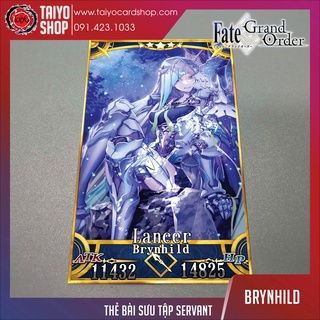Thẻ bài custom card bánh xốp anime Fate/Grand Order FGO để sưu tầm tự chọn Brynhild