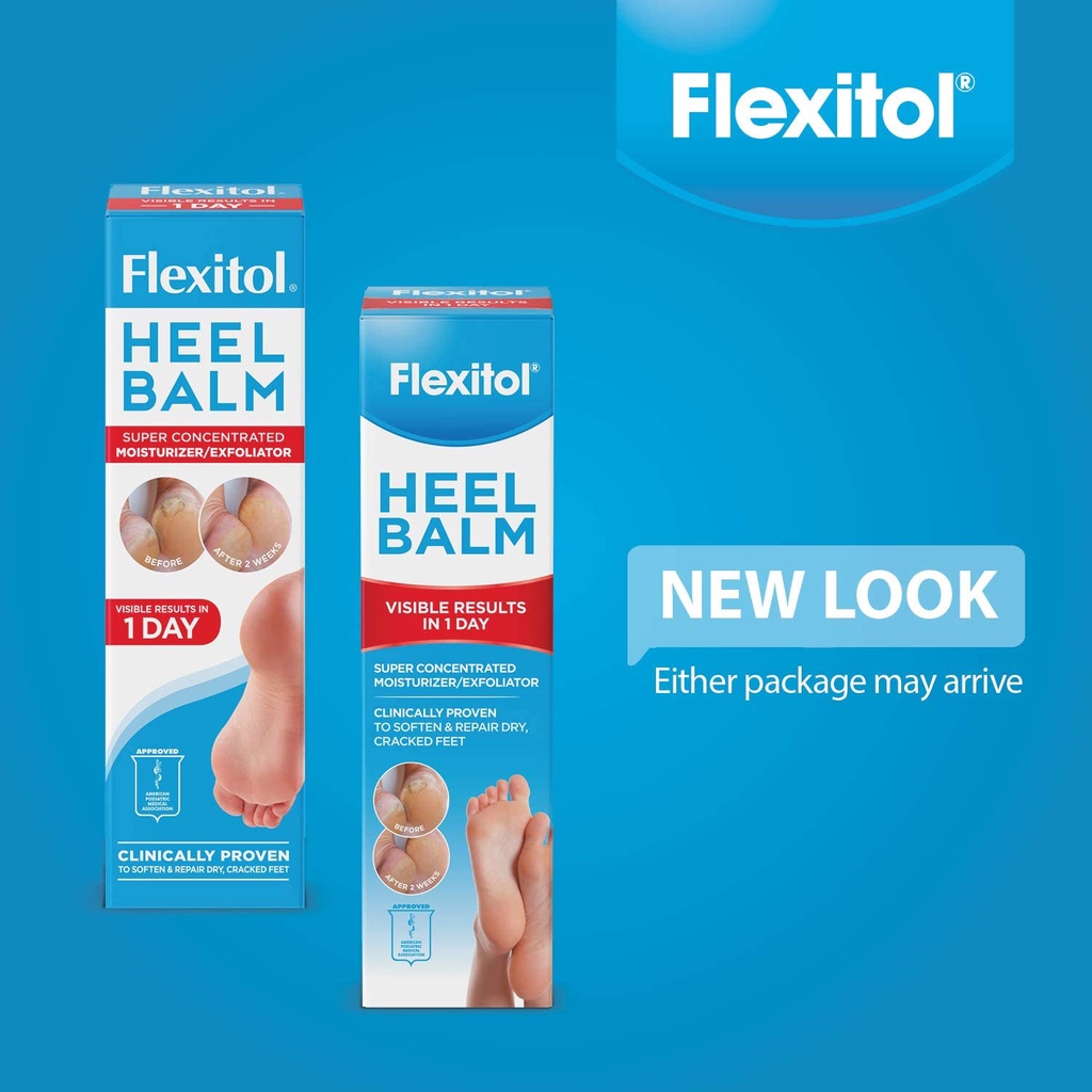 Heel Balm flexitol Kem làm liền nứt nẻ bàn chân, nứt nẻ gót chân, Hiệu quả sau 1 ngày, 112gam, USA