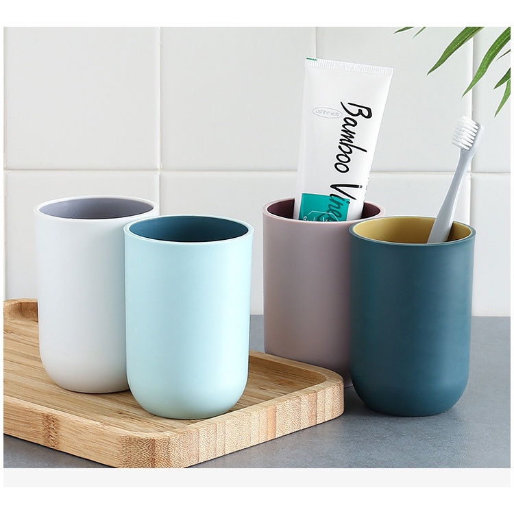 Cốc đánh răng 2 lớp chống trượt tiện dụng