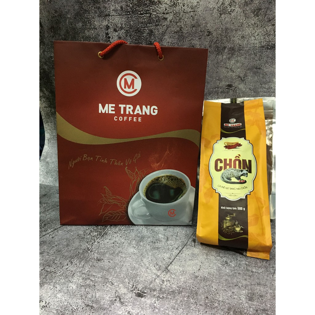 Cà phê Chồn hạt rang Mê Trang túi 500 g