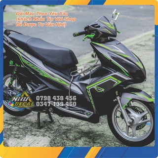 Tem Rời xe Air Blade Chỉ cam đen/ đỏ đen