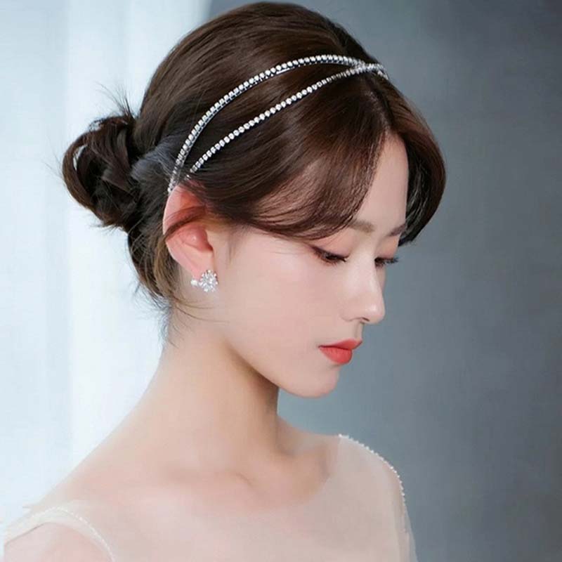 Cài tóc đính đá pha lê nhân tạo cho nữ