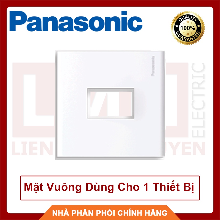 PANASONIC Mặt Vuông Dùng Cho 1 Thiết Bị WEB7811SW WIDE - Hàng Chất Lượng - BH 12 Tháng