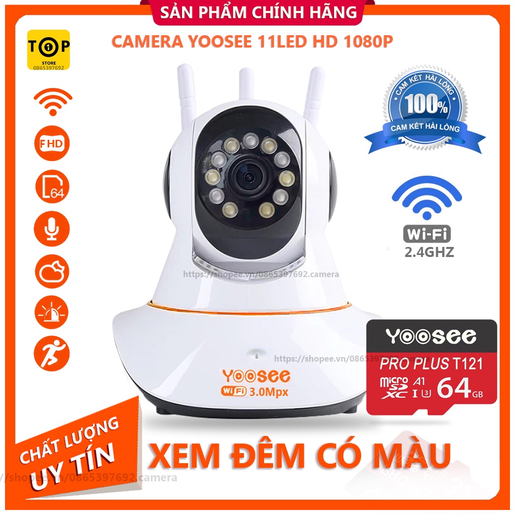 Combo Camera IP YooSee Tiếng Việt Và Thẻ Nhớ 32Gb Yoosee Chuyên