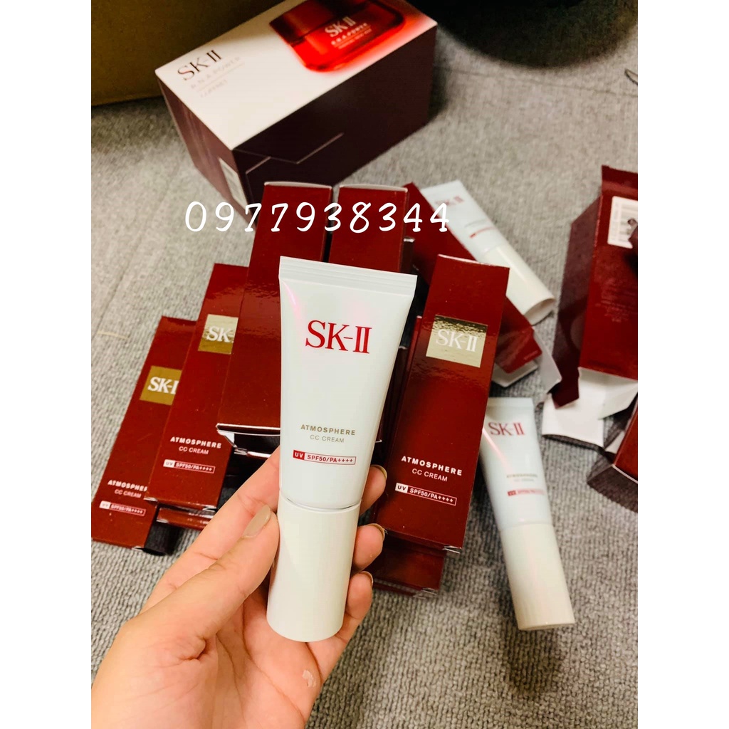 (CÓ BILL - Nội địa) KEM TRANG ĐIỂM CHỐNG NẮNG SKII - ATMOSPHERE CC CREAM 30g