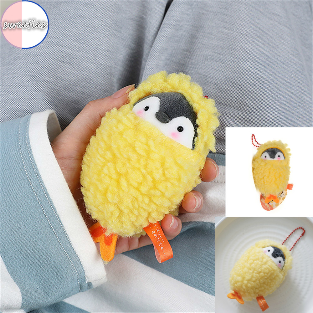 Móc Khóa Chim Cánh Cụt Nhồi Bông Đáng Yêu