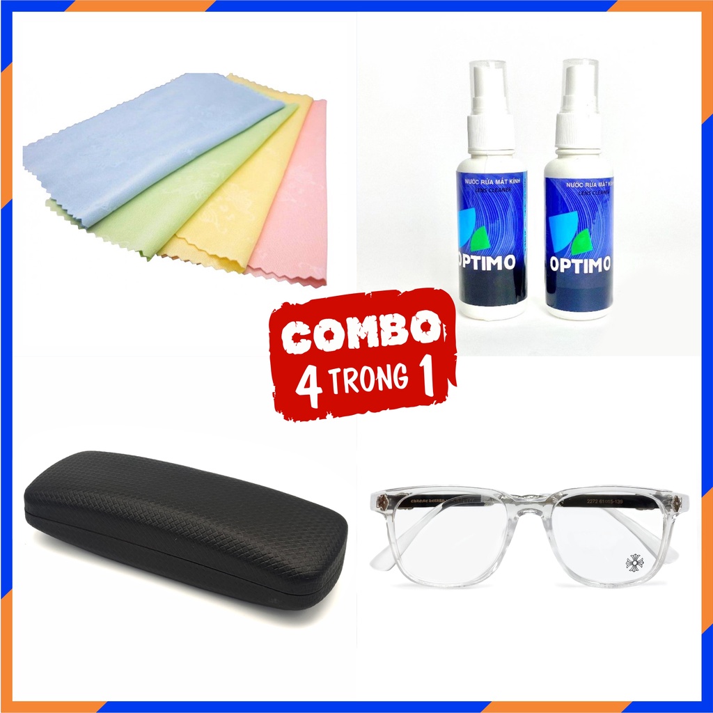 Kính mắt thời trang cao cấp Nam Nữ CH [Hot Trend] Gọng kính giả cận trong 001 | BigBuy360 - bigbuy360.vn