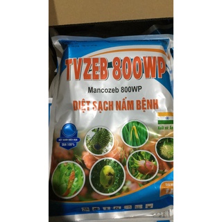 Mancozeb ấn độ bột xanh tan cực nhanh tvzeb 800 gói 1kg