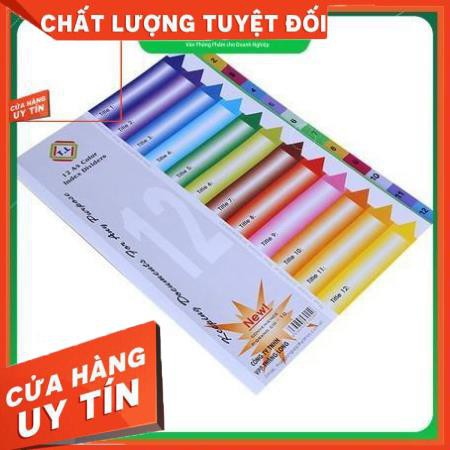 Chia File Nhựa 12 Màu Tl