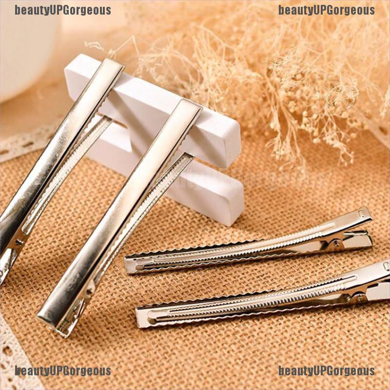 Set 20 kẹp tóc kim loại màu bạc DIY hàng mới