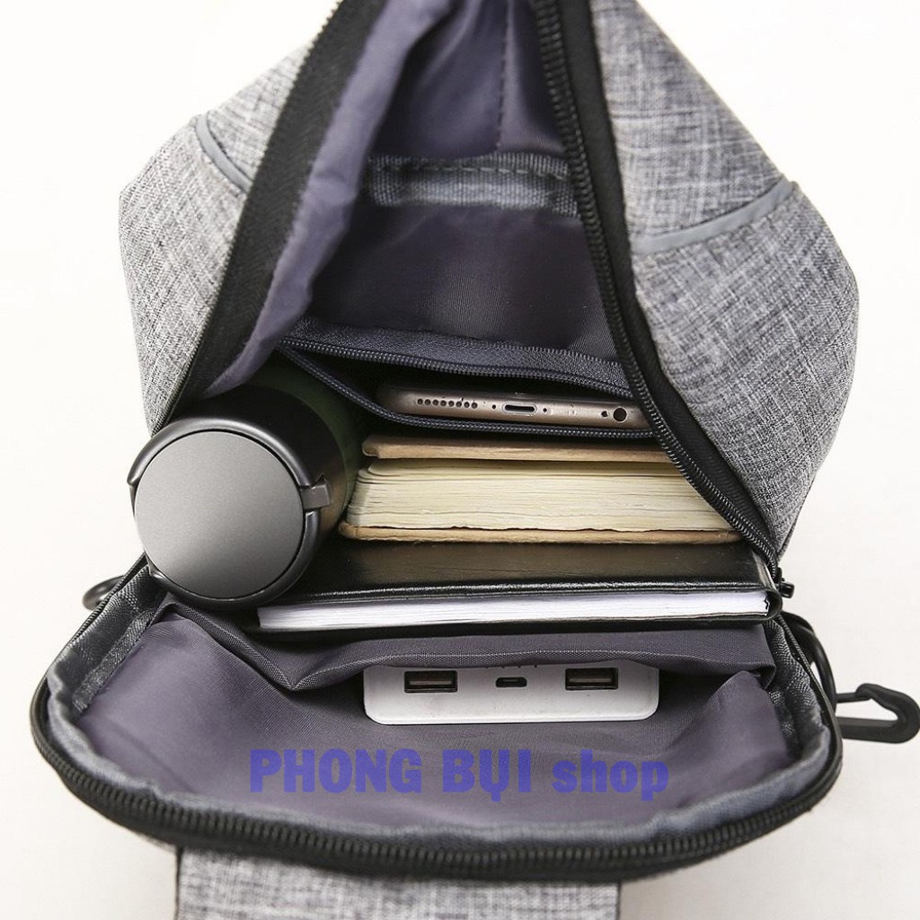 Túi Xách Chéo Balo Chéo Lưng Nam Chất Nỉ Chống Nước Cao Cấp, Túi Xách Đeo Chéo Nam | BigBuy360 - bigbuy360.vn