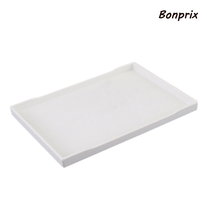 Khay gỗ đựng thức ăn/ trái cây/ bánh mì/ trà chiều màu trắng 10cm