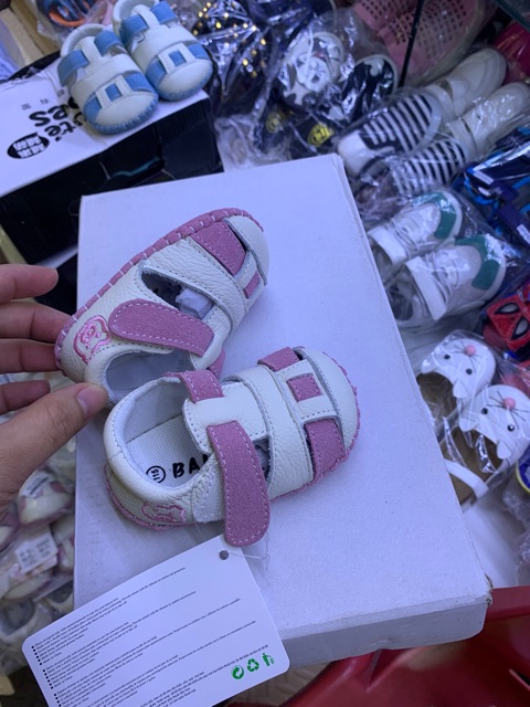 Dép tập đi cho bé - Sandal bé gái tập đi - Giày tập đi XD63