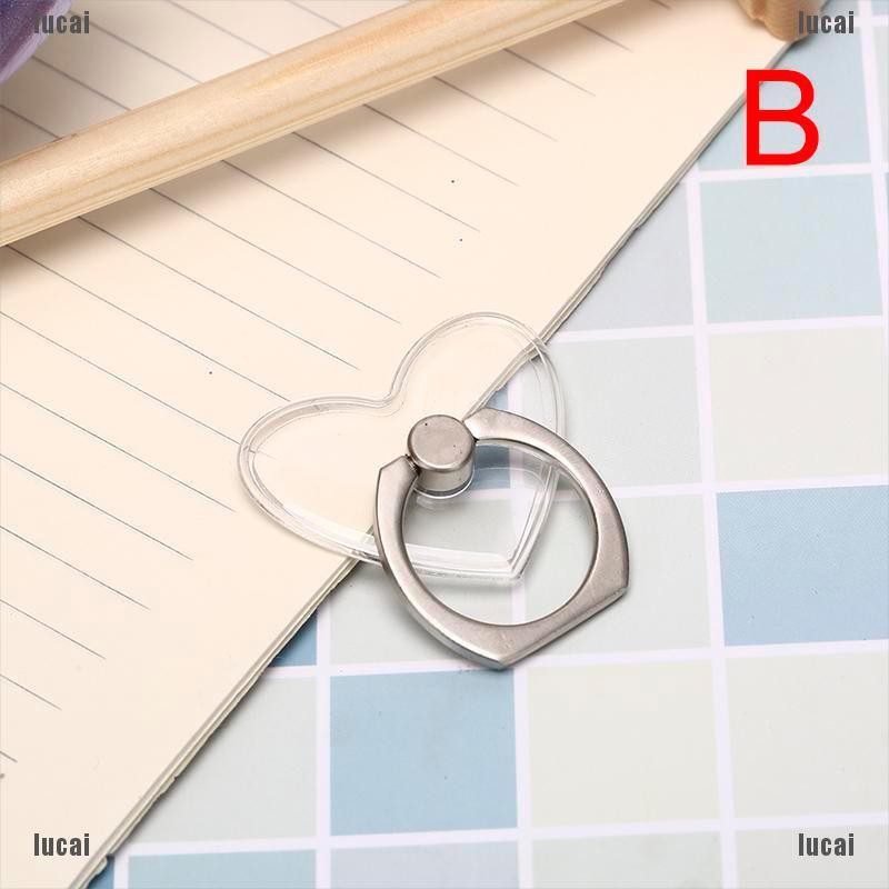 Đế nhẫn điện thoại màu trong suốt có thể quay | BigBuy360 - bigbuy360.vn