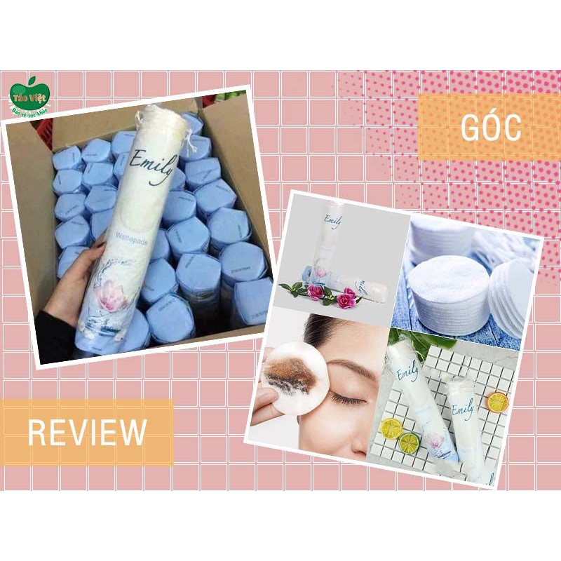 Bông tẩy trang Emily 120 miếng