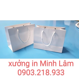 Túi giấy trắng trơn C180 không in logo