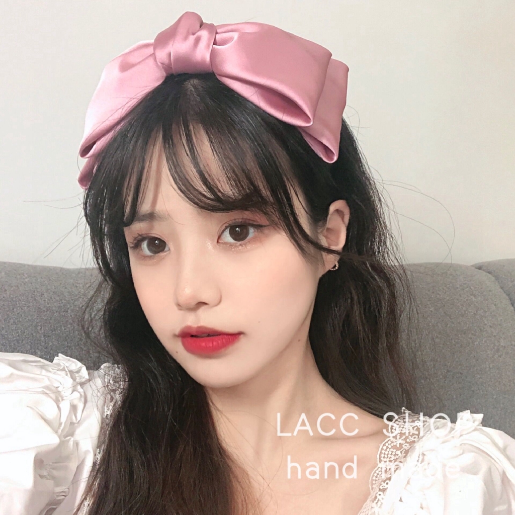 Cài tóc nơ đơn giản màu đen