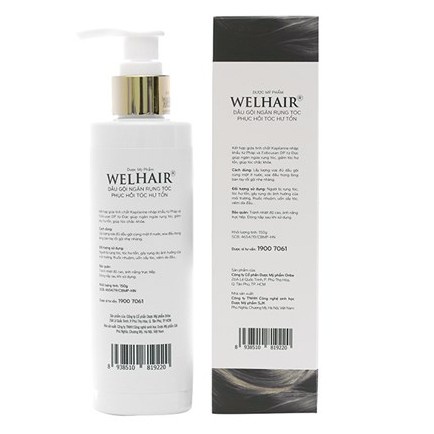 Dầu gội Welhair – Hỗ trợ ngăn ngừa rụng tóc, giúp tóc chắc khỏe (Chai 150g)