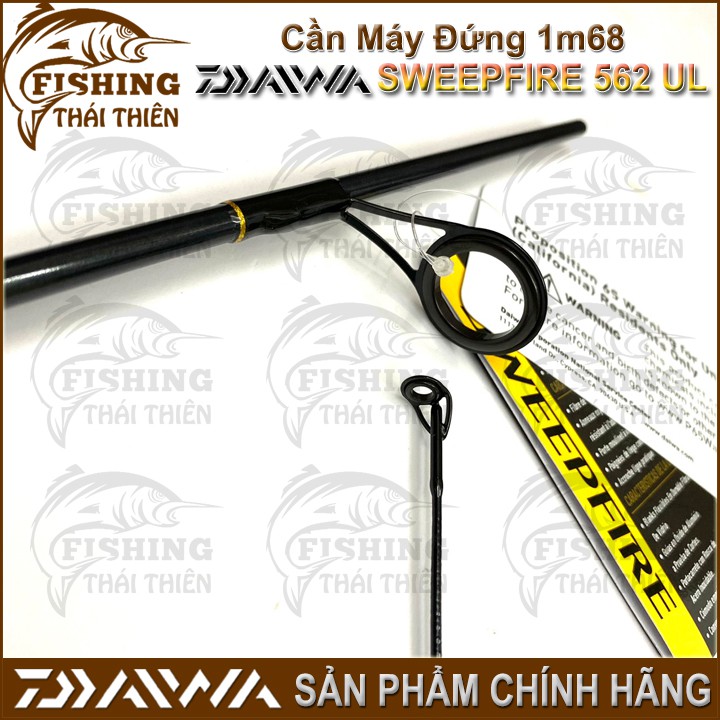 Cần Câu Cá Daiwa Sweepfire 562Ul Cần Lure UL Máy Đứng 1m68 Hàng Chính Hãng Made In Việt Nam