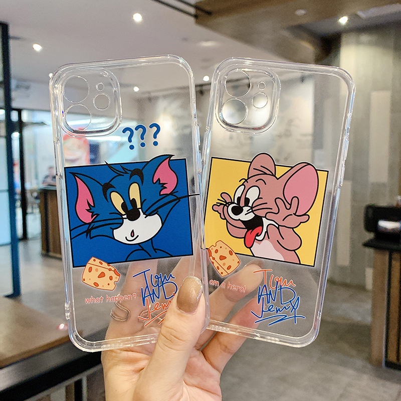 Ốp điện thoại hình con mèo/ con chuột đầy nghi ngờ cho iPhone 13 12 11 Pro Max 6 6s 7 8 Plus X XS Max 13 12 Mini | BigBuy360 - bigbuy360.vn
