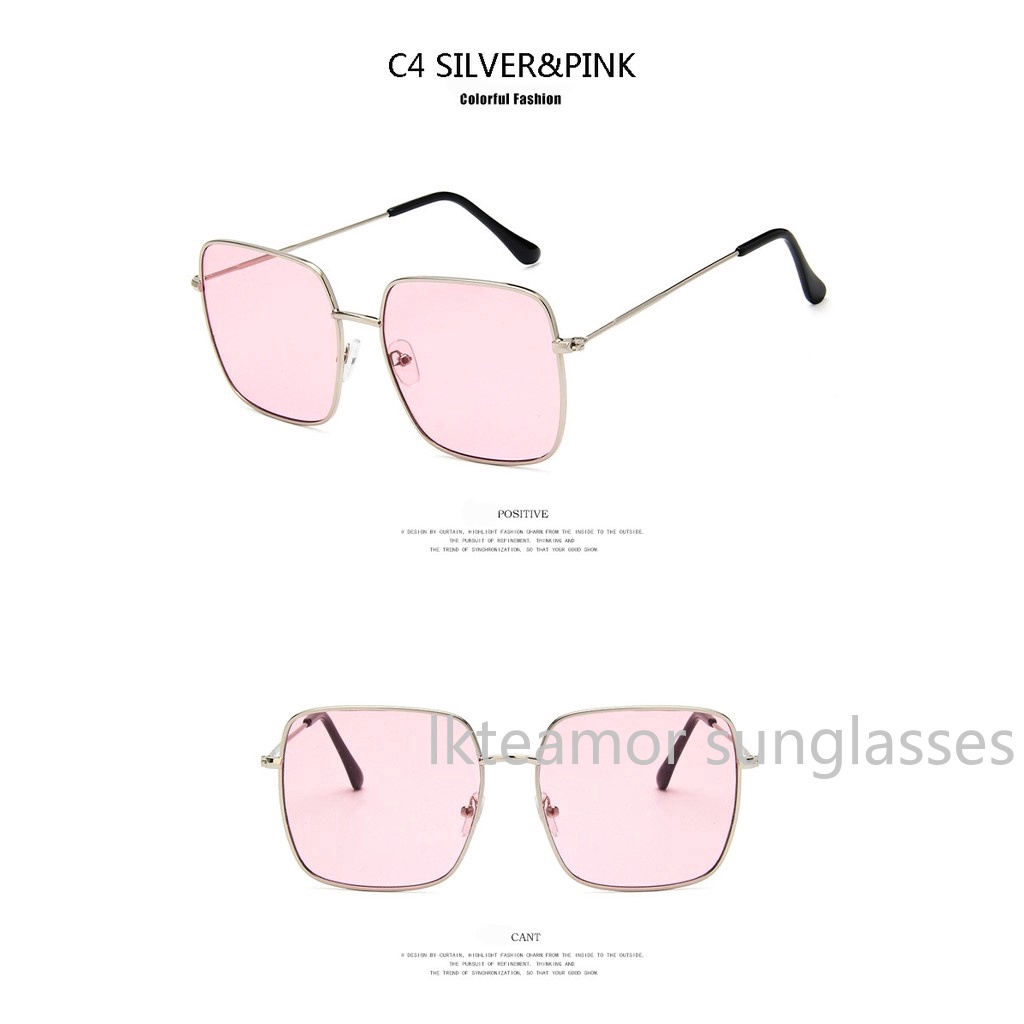 Kính mát gọng kim loại vuông cho nữ