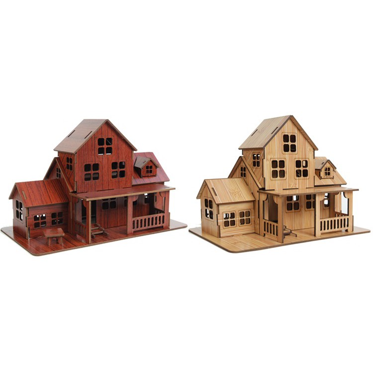 Đồ chơi lắp ráp gỗ 3D Mô hình Nhà Warm House