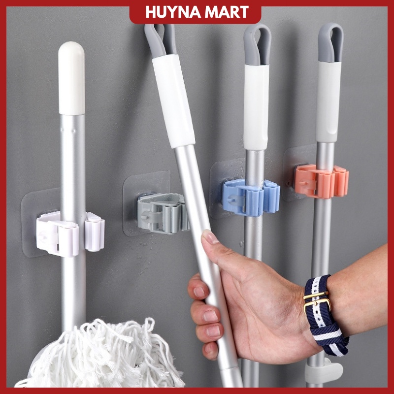 Móc Dán Tường Giữ Cây Lau Nhà, Móc Treo Chổi Tiện Lợi MT06