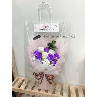 Set hoa sáp 11 bông kèm túi+thiệp