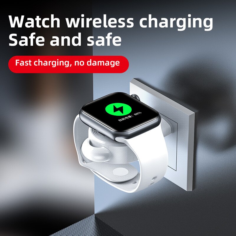 Đế Sạc Nhanh Không Dây USB Cho IWatch 7 6 SE 5 4 6 5 4 3 2 1