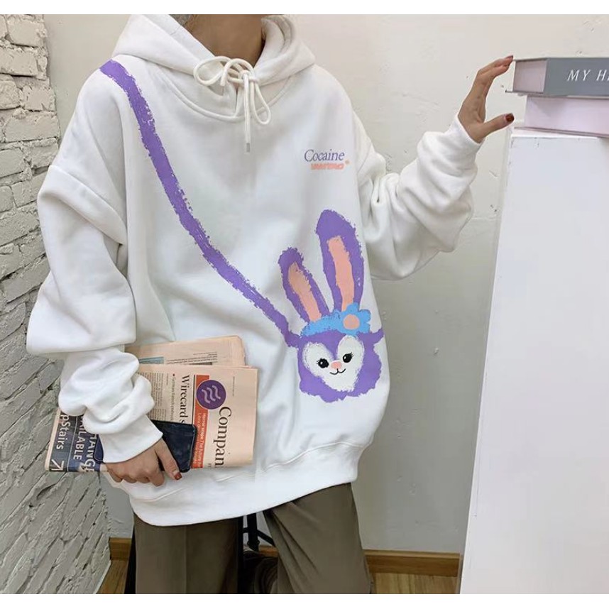 Áo Khoác Hoodie Dáng Rộng Phong Cách Thái Lan Cá Tính Cho Nữ