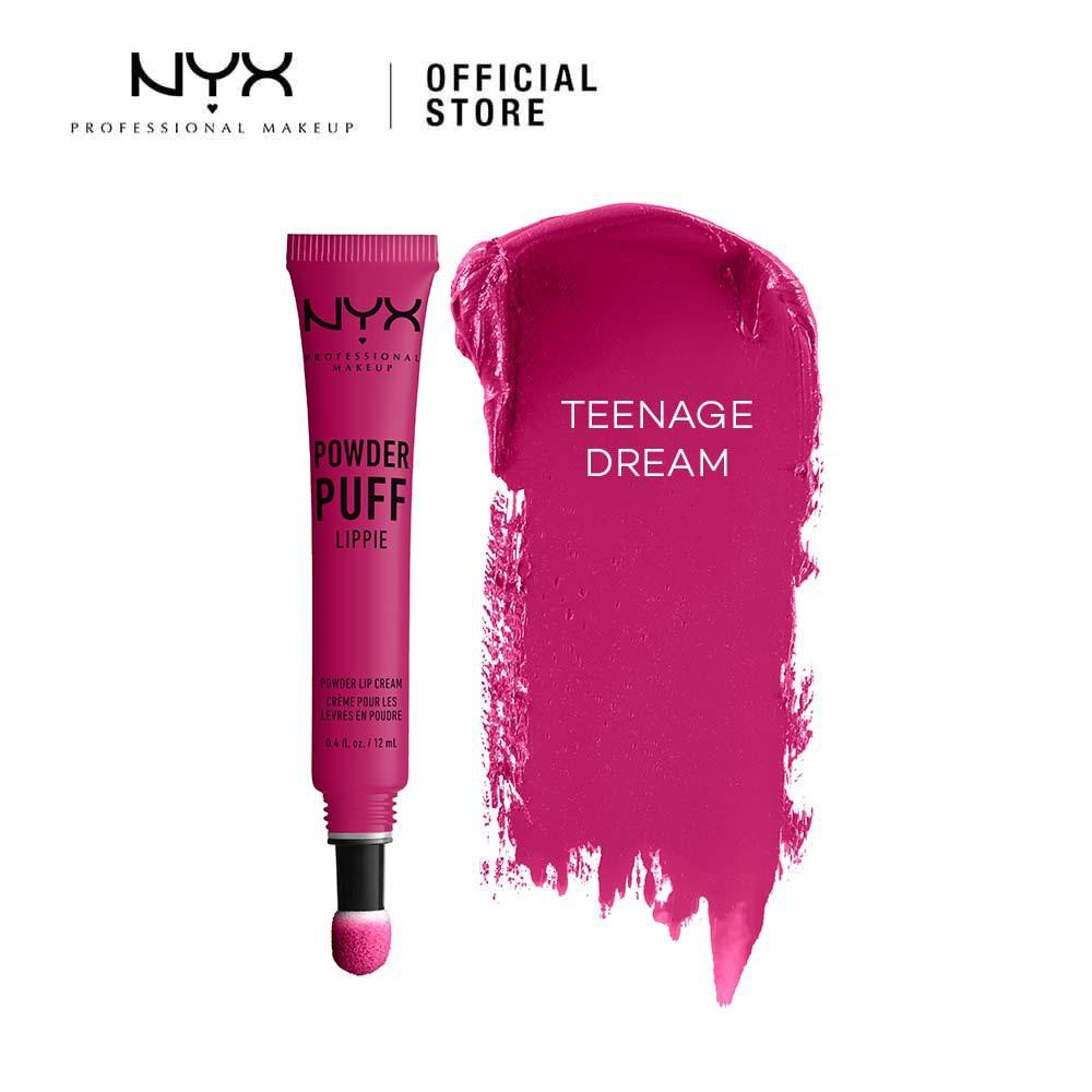 Son kem NYX Professional Makeup Powder Puff Lippie Powder Lip Cream PPL05 Teenage Dream