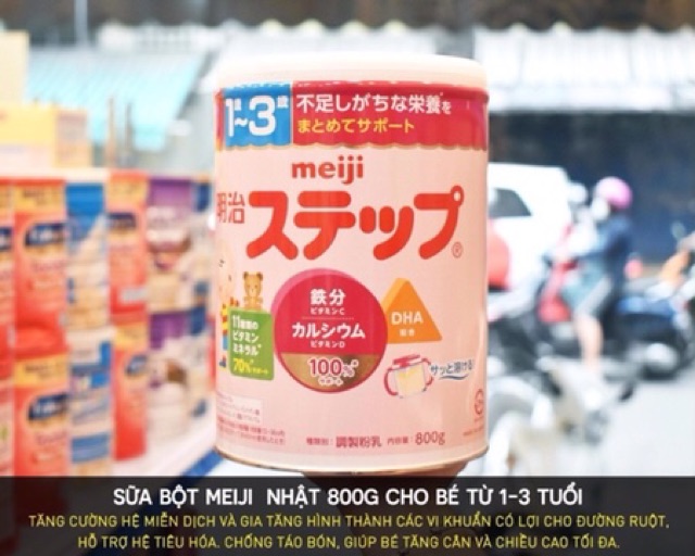 Combo 2 hộp sữa Meiji số 0(Meiji 0-1), sữa meiji số 9(meiji 1-3) lon 800g - Nội địa Nhật Bản