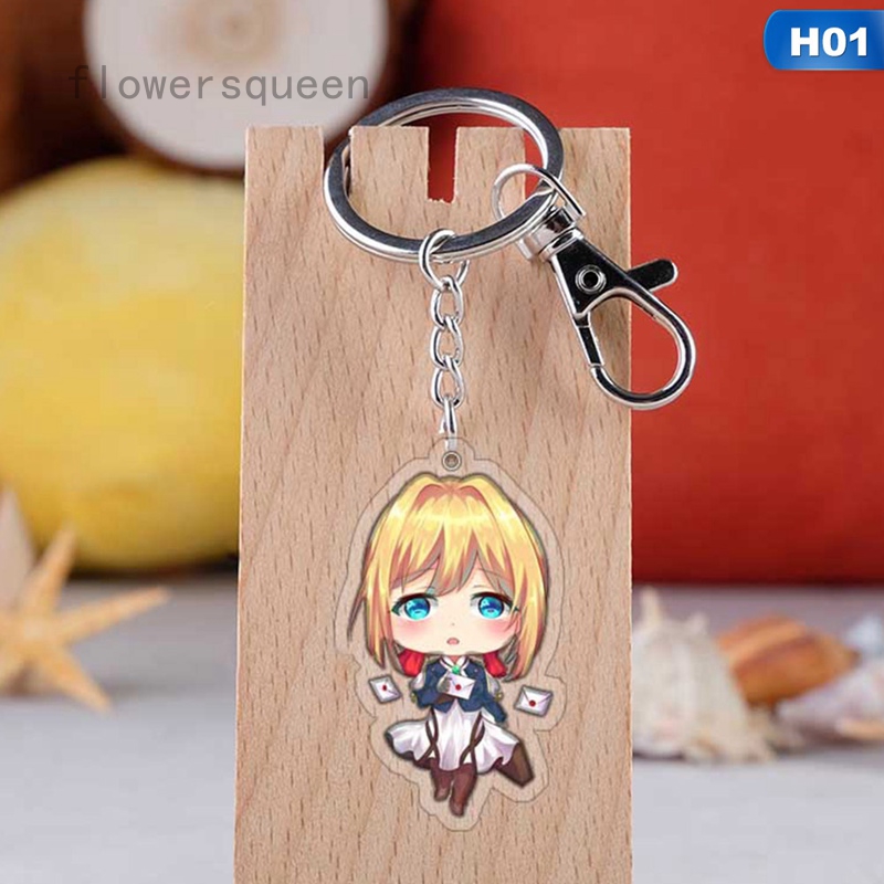 flowersqueen Móc khóa nhân vật hoạt hình Violet Eternal Garden
