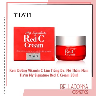 Kem dưỡng vitamin c làm trắng da, mờ thâm nám tiam my signature red c cream 50ml