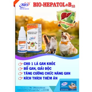 Hepatol B12_giải độc gan, gan nhiễm mỡ, tăng cường tiêu hóa cho chó và mèo hủ 10ml