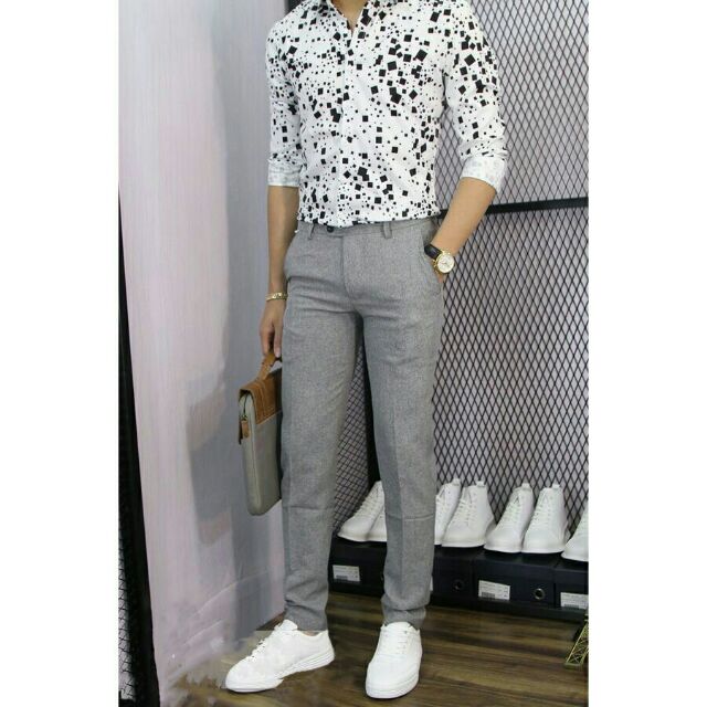 [ Rẻ nhất shopee] Quần xám nhiều màu ống côn co dãn nhẹ, xem video test chất lượng | BigBuy360 - bigbuy360.vn