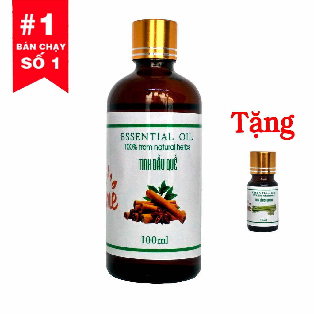 Tinh Dầu Quế 100ML VIDAME - Tinh Dầu Thơm Xông Phòng, Khử Mùi, Lau Sàn Nhà