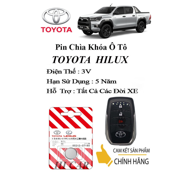 Pin chìa khóa ô tô Toyota Hilux chính hãng Panasonic