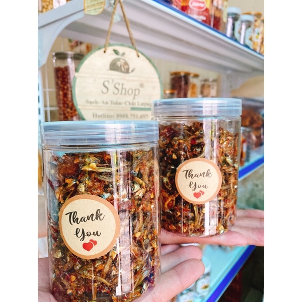Cá cơm Kim giòn rim tỏi ớt cay 250g