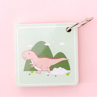Flashcard hình vuông khủng long| Lumin store