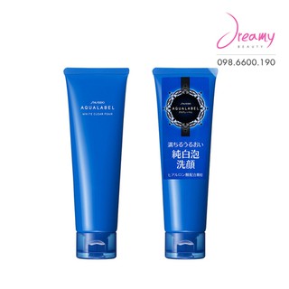 Sữa rửa mặt dưỡng trắng Shiseido Aqualabel White Clear Foam 130g