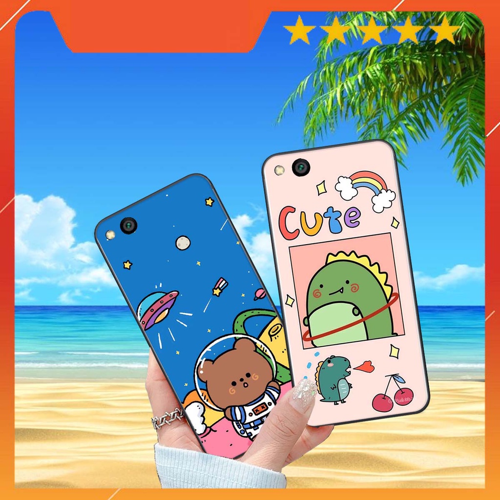 Ốp lưng Xiaomi REDMI 5A in hình khủng long , gấu nâu xinh xắn, siêu cute  mà còn vô cùng RẺ -ĐẸP