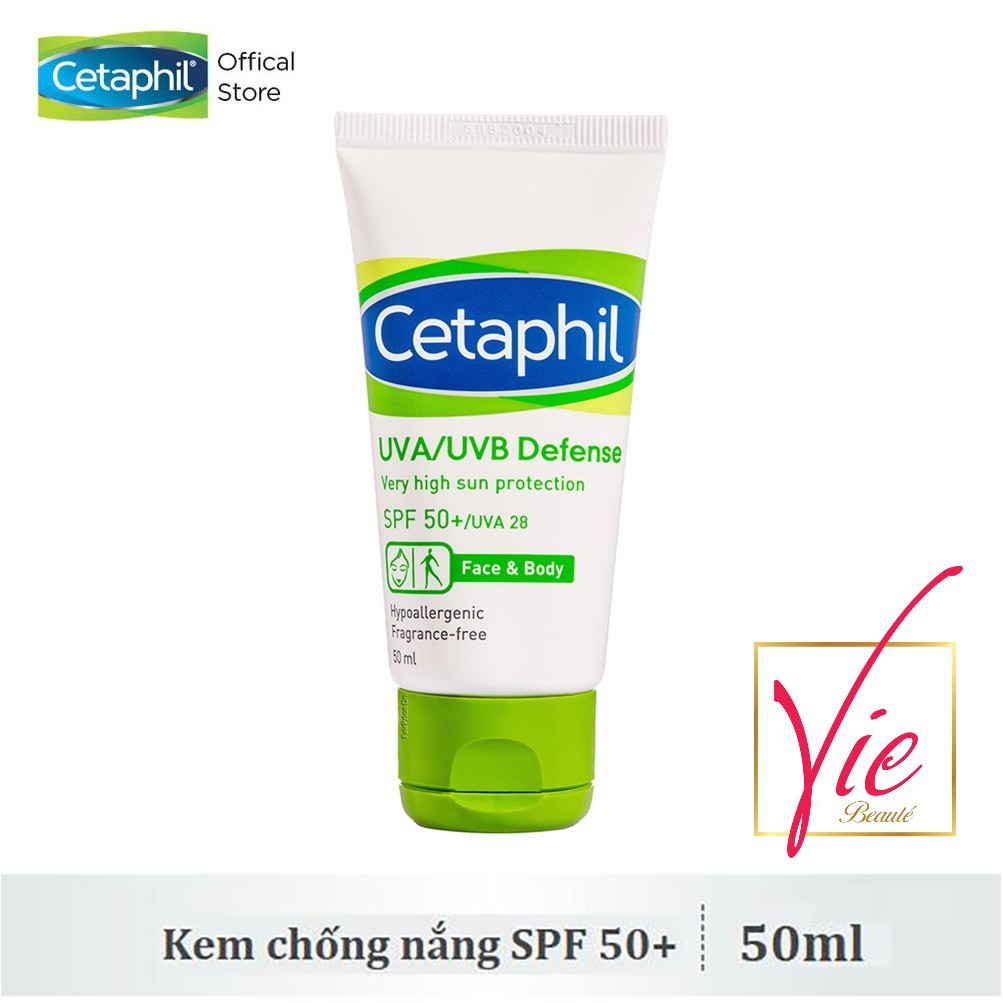 ( Date 08/2022 ) Kem chống nắng Cetaphil - Cetaphil UVA/UVB Defense Very High Sun Protection SPF50+/UVA28