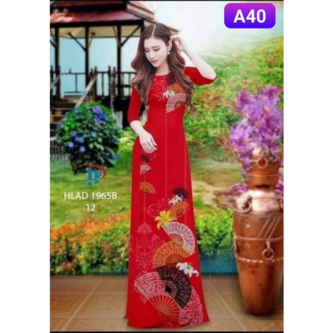 Áo dài in 3D họa tiết bắt mắt, nổi bật- Áo Dài Đan Linh